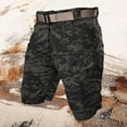 thumbnail image 2 of KKBOTIVE Mens Cargo Shorts Elastic Waistband Drawstring Fashion Shorts Loose Fit Breathable Fabric Summer Outdoor Casual Shorts ( Black Size: S ), 2 of 3