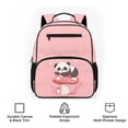 thumbnail image 6 of Uorisanigo Pink Panda Mushroom School Backpack for Kids Girls Large Capacity, Lightweight Preschool Elementary Daypack with Adjustable Shoulder for Camping Travel, 6 of 7