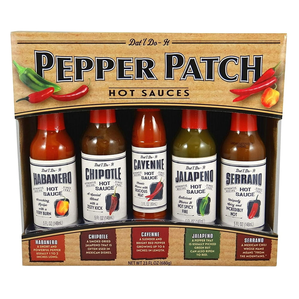 Datl Doit PEPPER PATCH Hot Sauce Gift Set 5flavors 23fl