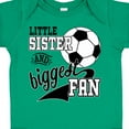 thumbnail image 4 of Inktastic Little Sister and Biggest Fan Soccer Player Girls Baby Bodysuit, 4 of 5
