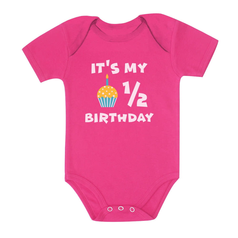 It's my half on sale birthday onesie girl