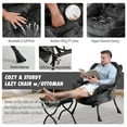 thumbnail image 6 of Avocahom Soft Fabric Lazy Chair with Foling Ottoman,Thick Padded Modern Accent Armchair,Contemporary Lounge Chair with Side Pocket,Reading chair with Footstool for bedroom,living room, 6 of 9