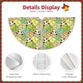 thumbnail image 4 of KLL Cartoon Panda And Leaf Christmas Tree Skirt 30" ,Party Decorations Farmhouse for Christmas Decorations Holiday Party, 4 of 6