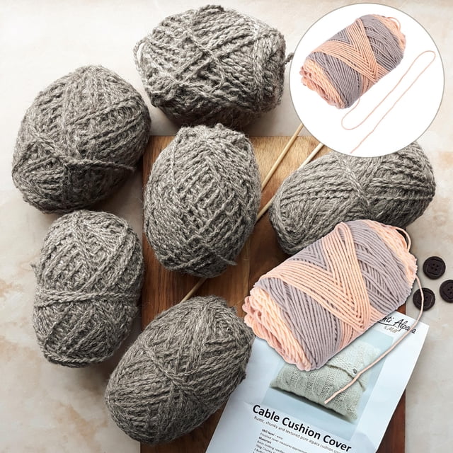 BRIGHTFUFU Multi Color Cotton Acrylic Braided String for DIY Craft Knitting and Handmade Macrame Accessories