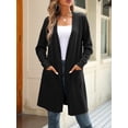 thumbnail image 1 of BeautyIn Women's Knit Cardigan Sweaters Long Open Front Two Pockets, 1 of 5
