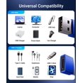 thumbnail image 3 of Adaptador Syntech USB-C hembra a USB-A macho, paquete de 3, azul, 3 of 5