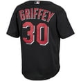 thumbnail image 3 of Men's Mitchell & Ness Ken Griffey Jr. Black Cincinnati Reds Cooperstown Collection Mesh Batting Practice Button-Up, 3 of 3