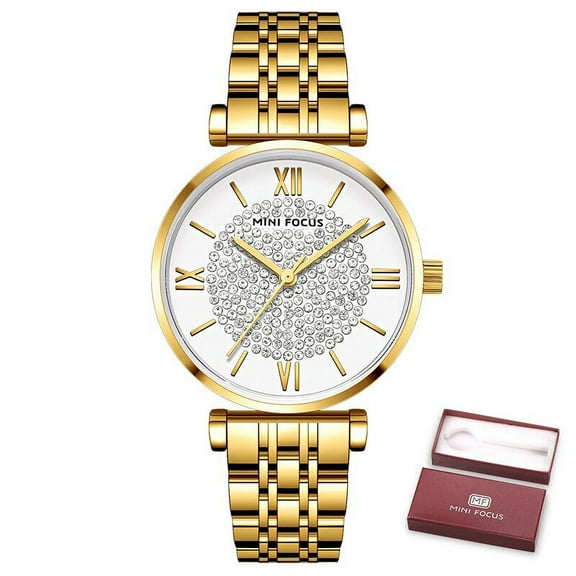 Fashion Casual Women's Watches Top Luxury Brand Waterproof Stainless Steel Strap Dress Ladies Quartz Wriswatch Relogio Feminino