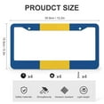 thumbnail image 3 of 2 Pack National Flag of Barbados License Plate Frames National Flag Theme Auto Car Accessories Tag Aluminum Metal 2 Hole for US Standard Vehicles for Women Men, 3 of 6