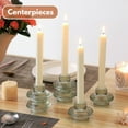 thumbnail image 5 of Glass Candle Holders, Set of 6 Taper Candle Holders, Tea Light Candle Holders, Candlestick Holders, Stackable Glass Candle Holders, 5 of 6