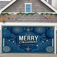 2025 New 5 X 6.7 Ft Holy Night Christmas Outdoor Garage Door Banner Red