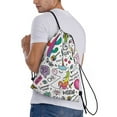 thumbnail image 4 of Yiaed Fun Animal with Unicorn Print Drawstring Bags Drawstring Backpack Bulk String Back Pack Gym Sport Bag-Medium, 4 of 5