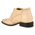thumbnail image 3 of LIBERTYZENO Mens Ankle Boots Genuine Leather Lizard Print Dress Shoes, Beige, 3 of 7