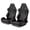Black Nappa Style, Pair, variant on Spec-D Tuning Black Nappa Style PU Leather, Fully Reclinable Racing Seat w/Dual Sliders Compatible, 1 Seat