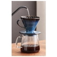 thumbnail image 6 of Misright Portable Ceramic Pouring Over Dripper Blue Glazed Finish Balanced Coffee Flows, 6 of 17