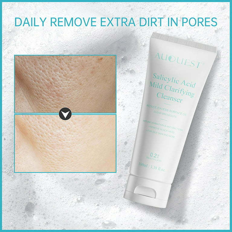 Face Wash - 10% Salicylic Acid Cleanser, Anti Aging Acne & Wrinkle
