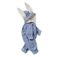 thumbnail image 3 of 0-18M Newborn Unisex Baby Boy Girl Rabbit Romper Cotton Cute Bunny Long Sleeves Zipper Hoodie Infant Bodysuits Jumpsuit Outfit, 3 of 6