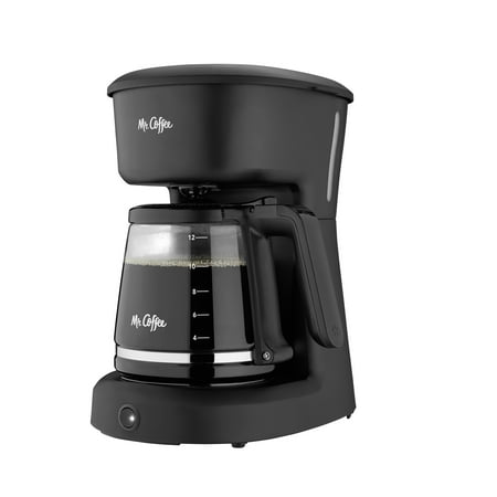 Mr. Coffee 12 Cup Switch Coffee Maker, Black