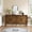 Brown, variant on Oufan  American Farmhouse Sideboard Cabinet with 4 Sunburst Design Doors & Adjustable Shelves, Boho Buffet Cabinet for Home Bar, 15.8X32X59.8 Inch