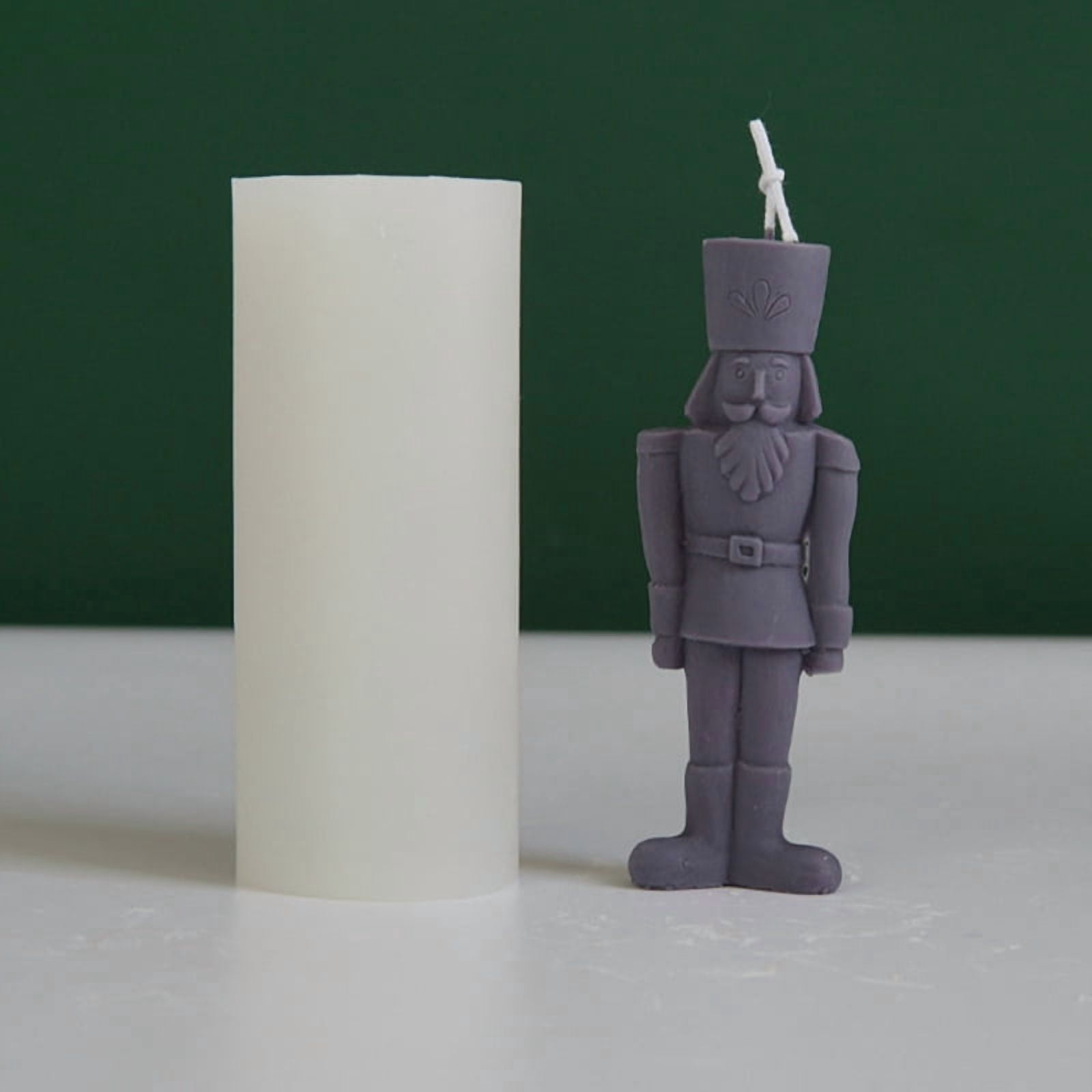 3D Candle Mold Silicone King Craft Mould Human Shape Molds Handmade Supplies for DIY Candle Soap Plaster Making Moulds Accessory