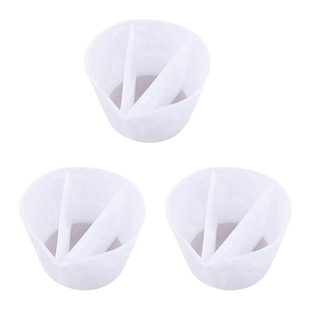 3X Tazas de Mezcla de Colores Divididos de 3 Canales Reutilizables para Pinturas, Herramientas de Pintura de Vertido de Resina, Accesorios de Dibujo para Hacer DIY