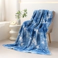 thumbnail image 1 of Xiao Hua Mantas para cama, 1 pieza, manta suave (100×150 cm, azul) - Manta ideal para cama/sofá/siesta/aire acondicionado, práctica manta para sofá de uso diario., 1 of 5
