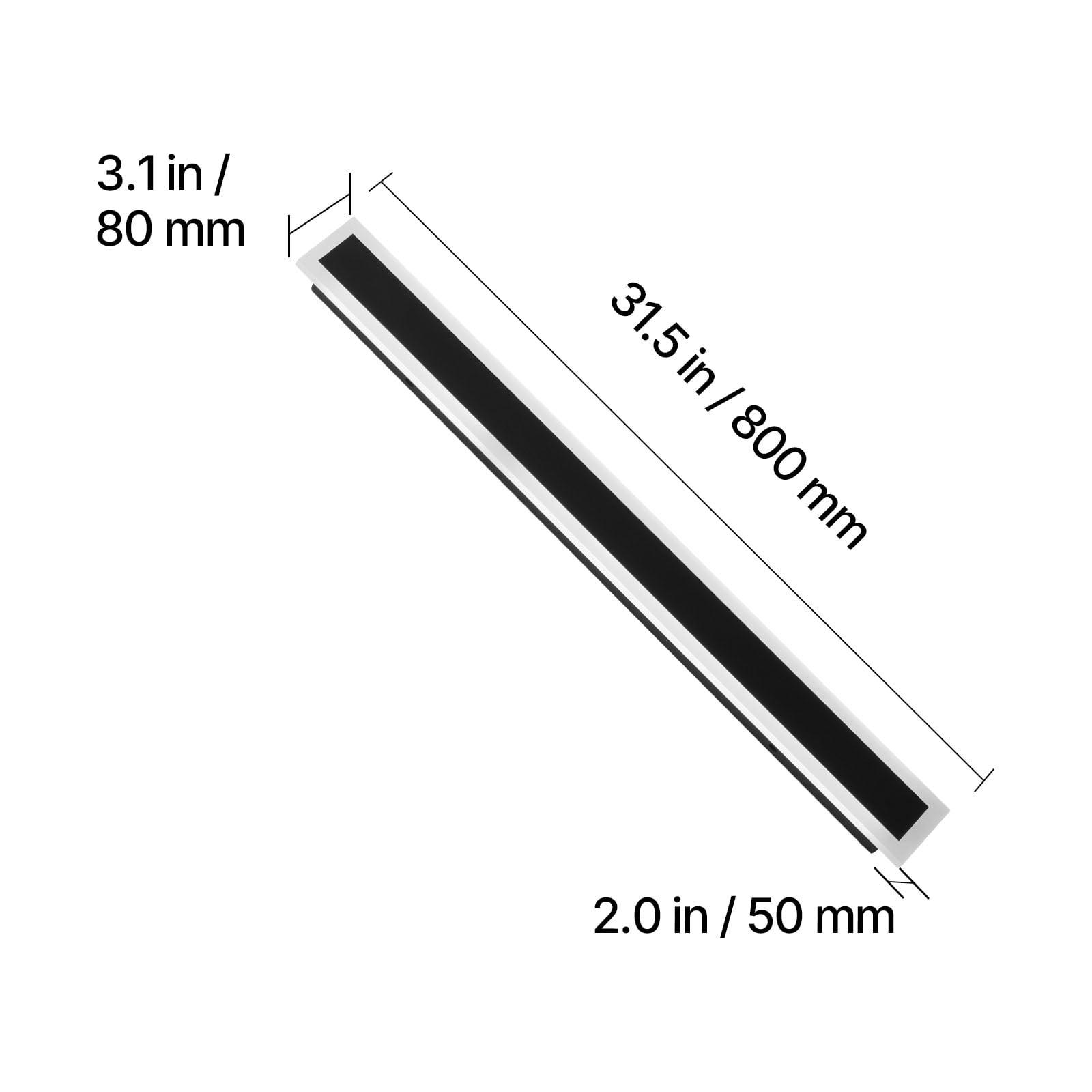 VEVOR Outdoor Wall Lights, 2 Pack, 31.5 Inch Long Strip Modern Exterior Wall Sconce Light Fixtures, 3000K Warm White, IP65 Waterproof Anti-Rust Outside Wall Mount Lighting, for House, Porch, Garage