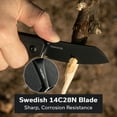 thumbnail image 6 of CIVIVI Crabby Pocket Knife, EDC Folding Knife for Men Women with Swedish 14C28N Blade Contoured Micarta Handle, Designed by Ken Onion Jr. C24055-3, 6 of 8