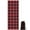 Red and Black, variant on Red and Black Plaid Pattern Hot Yoga Mat Towel Non Slip for Hot Yoga - Quick-Drying Yoga Mat Cover with 4 Corner Pockets with Travel Bag - Hot Yoga Towel Non Slip Grip Moisture Wicking Sweat 70"x26"