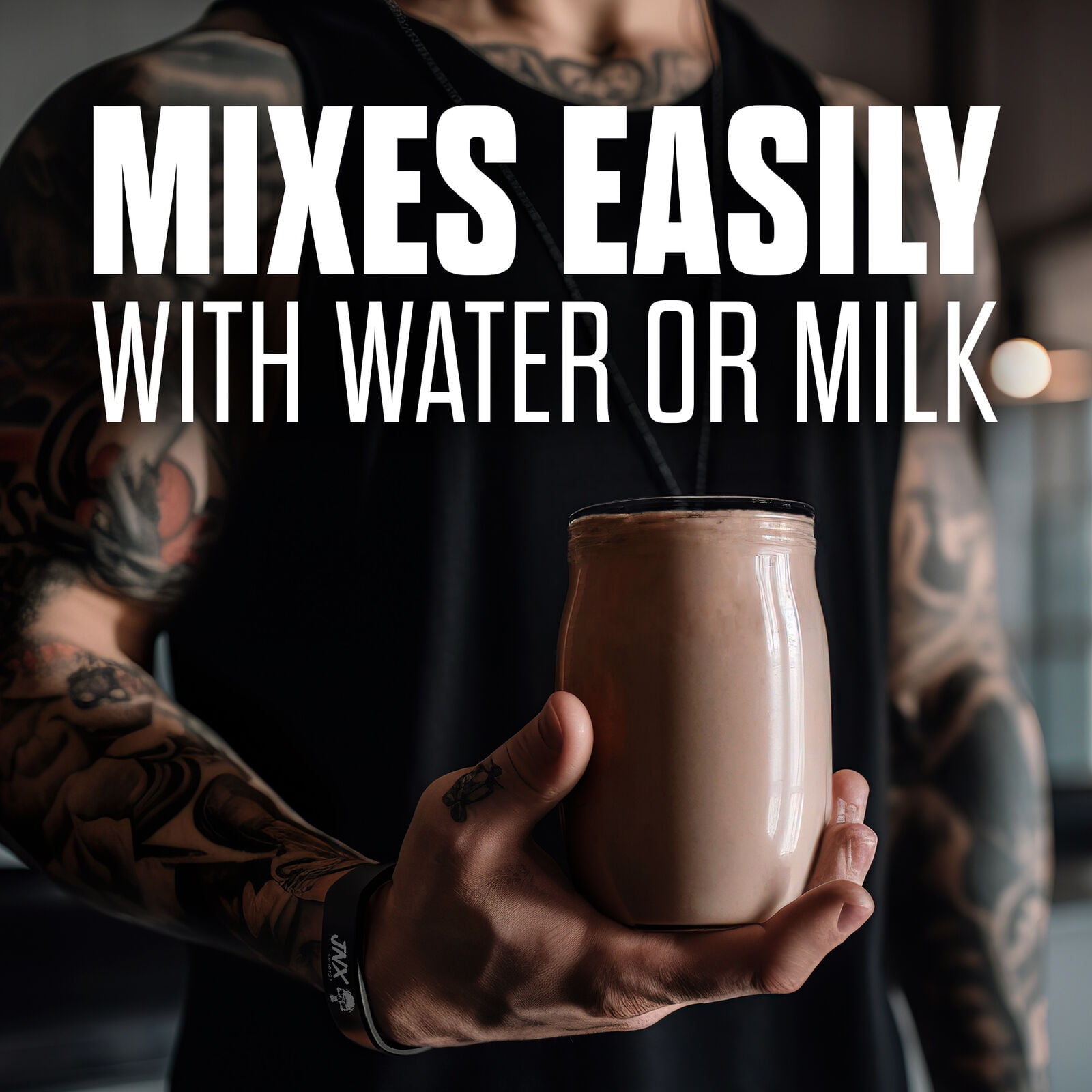 JNX Sports® The Curse! Ultra Premium Whey Protein Powder Double Chocolate, Whey Protein Isolate Blend, 25g Protein per Serving, 2 lb