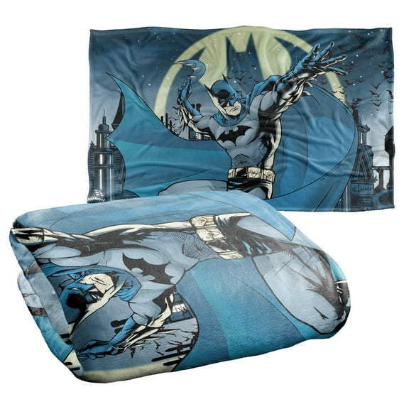 Batman Heed The Call Closeup Silky Touch Super Soft Throw Blanket 36" x 58"