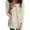 Beige, variant on Womens Sweaters Crewneck Plush Fleece Top Fashion Ladies Pullover Sweater
