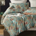 thumbnail image 2 of Queen Size Set Boho Floral Pattern Duvet Cover Queen for Queen Size Bed Vintage, 2 of 8