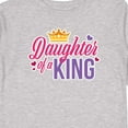 thumbnail image 4 of Inktastic Daughter of a King with Crown Fathers Day Boys or Girls Long Sleeve Toddler T-Shirt, 4 of 5