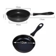 thumbnail image 3 of Mini cast iron pot, black hot oil small iron pot suitable for egg pancakes, 3 of 9