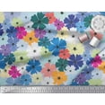 thumbnail image 3 of Soimoi Poly Georgette Fabric Artistic Flower Print Fabric by the Yard 52 Inch Wide, 3 of 3