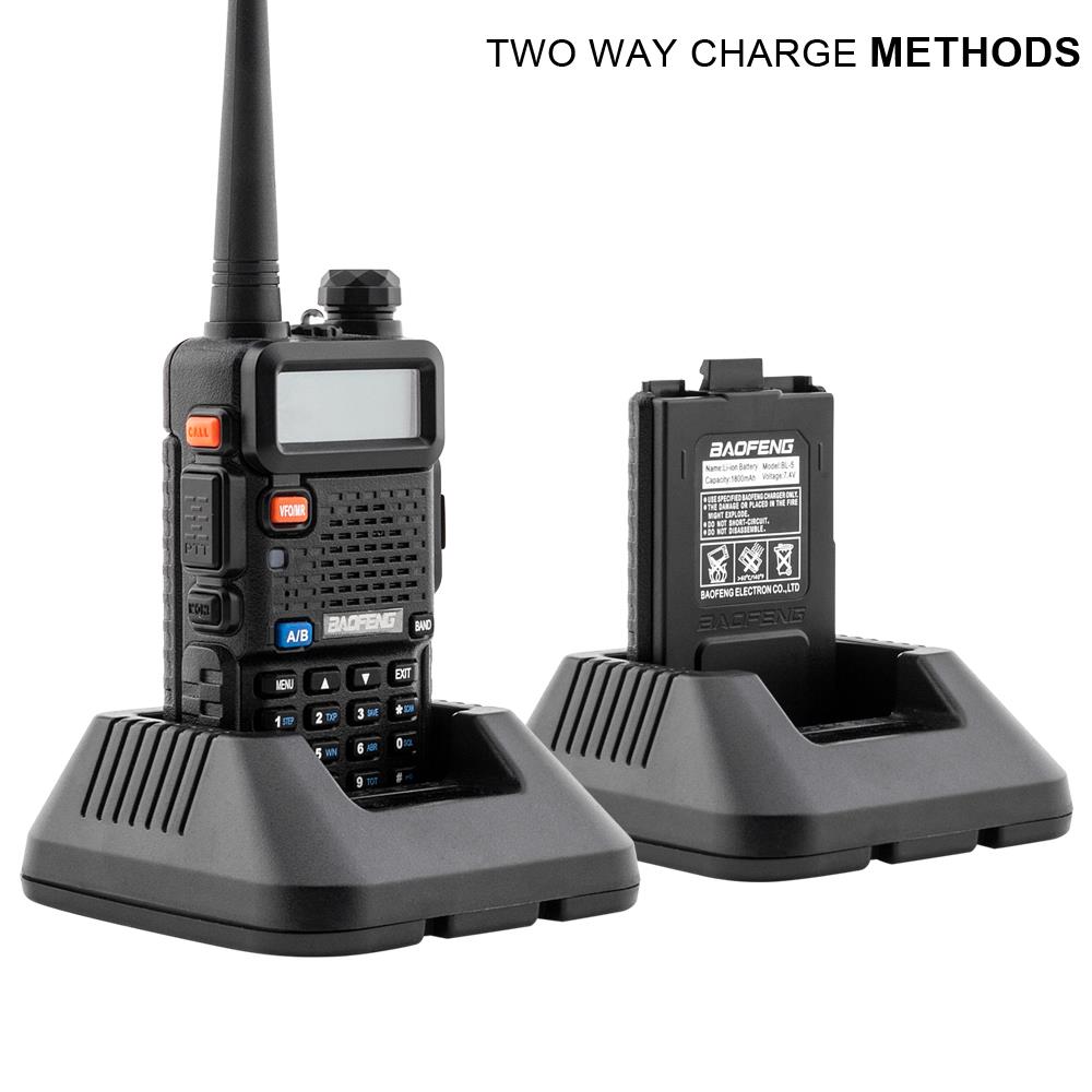 Baofeng UV-5R VHF/UHF Dual Two Way Ham Radio Transceiver Walkie Talkie 