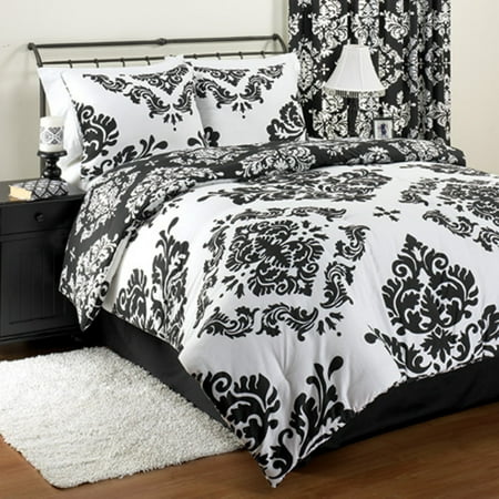 Classic Noir Reversible Comforter Set Walmart Com