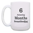 thumbnail image 2 of ThisWear 6 Months Breastfeeding Feminist Breastfeeding Ceramic 15oz Coffee Mug, 2 of 4