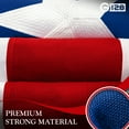 thumbnail image 4 of G128 Combo Pack: American USA Flag 4x6 Ft & Puerto Rico Flag 4x6 Ft, Both Embroidered SPUN Polyester, Indoor/Outdoor, Brass Grommets, 4 of 9