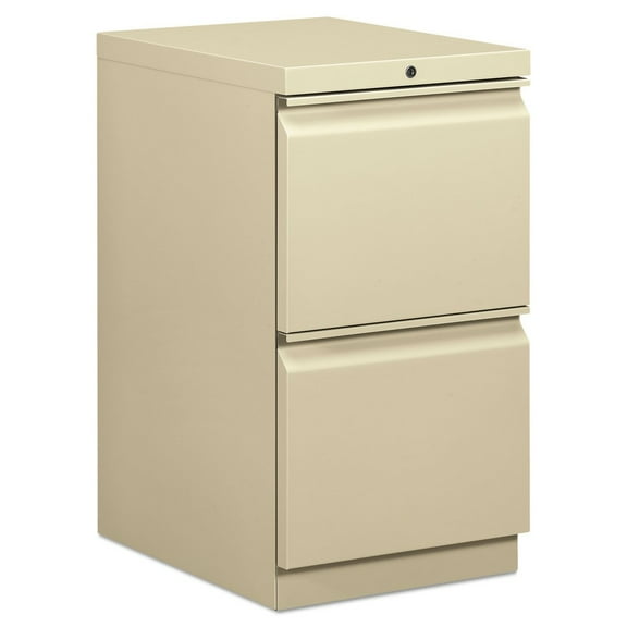 HON H33820R.L.L 15 in. x 19.88 in. x 28 in. 2-Drawer Brigade Mobile Pedestal - Letter, Putty