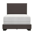 thumbnail image 2 of Willow Nailhead Trim Upholstered Twin Bed, Charcoal, 2 of 19