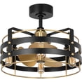 thumbnail image 3 of Sewell Collection 24-in. Three-Blade Matte Black Modern Ceiling Fan, 3 of 10
