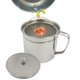 thumbnail image 1 of Evelots Lata de almacenamiento de aceite de cocina, recipiente para grasa de tocino, colador de malla inoxidable, mango de fácil agarre, almacenamiento de grasa grande de 5 tazas, 1 of 5