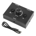 thumbnail image 1 of 3.5mm Audio Switcher, 2 Input 1 Output/1 Input 2 Output Audio Splitter Switcher, Audio Switcher Box, 1 of 5
