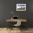 thumbnail image 3 of Bishop, Russ 14x11 White Modern Wood Framed Museum Art Print Titled - Bighorn rams on Wilcox Ridge under Mount Athabasca-Jasper National Park-Alberta-Canada, 3 of 4