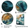 thumbnail image 3 of Designart "Currents Of White And Blue In The Ocean II" Ocean Floater Framed Wall Art Prints, 3 of 5