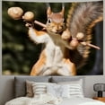 thumbnail image 2 of Orinice Landscape Tapestry Sporty Squirrel Cute Animal Suitable for Hanging Wall Decoration Wall Tapestry Wall Hanging Decor Wall Art for Bedroom Living Room Dorm Picnic  60x50inch, 2 of 6