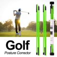 thumbnail image 3 of 2Pack Golf Alignment Rods Golf Swing Trainer Sticks Golf Training Equipment Green, 3 of 8