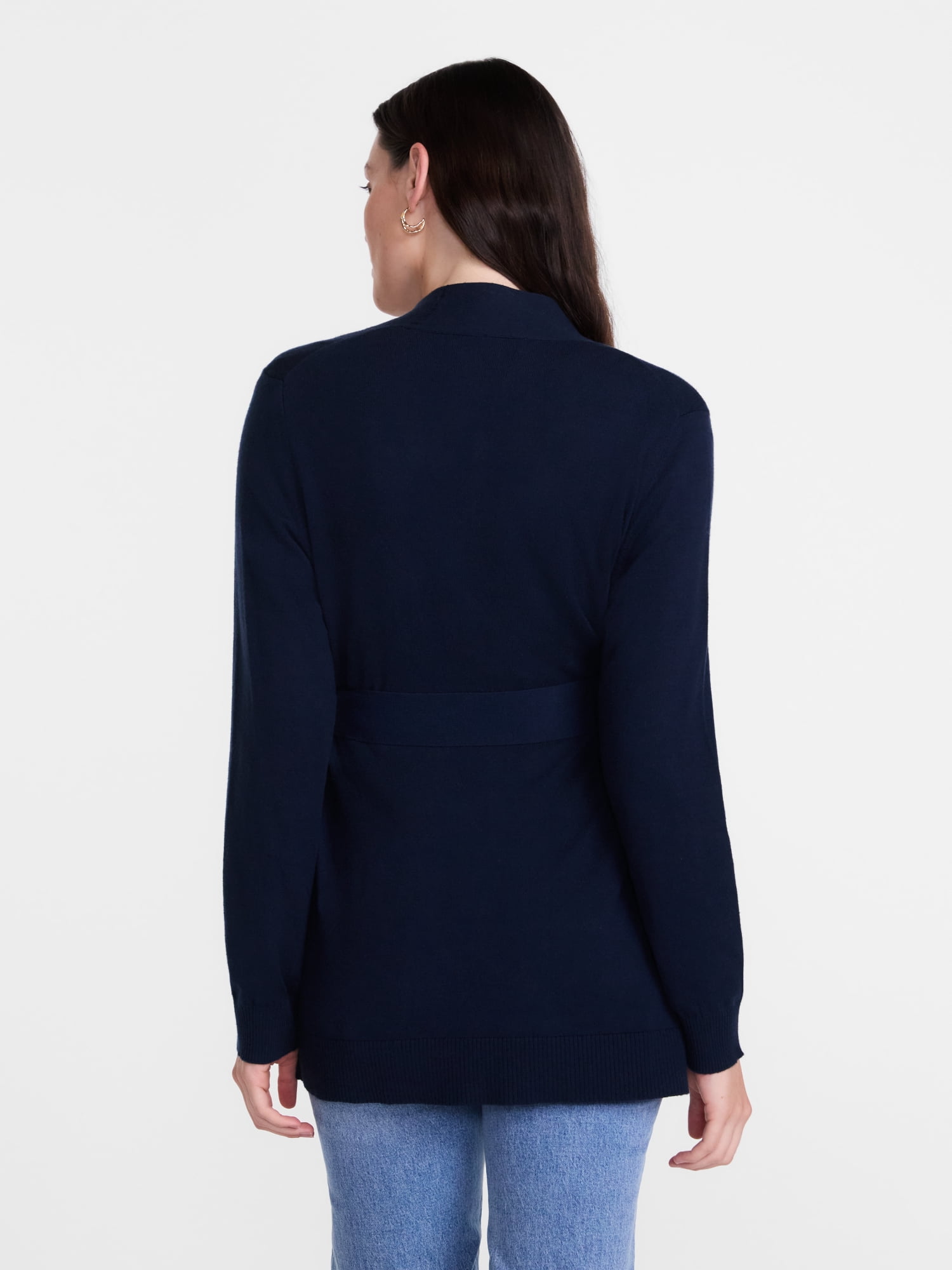 Scenario Women's Belted Lightweight Cardigan, Sizes XS-XXXL